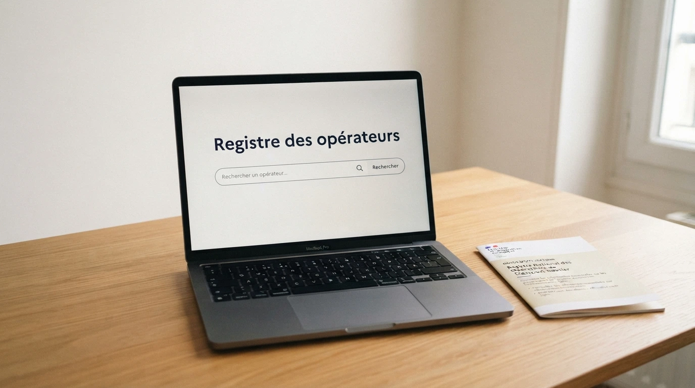 L'entrée du site anj.fr avec le registre des opérateurs agréés consultable en ligne.