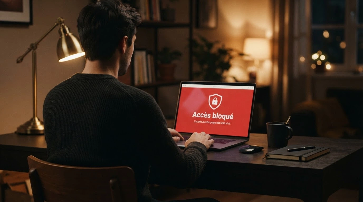 Capture d'écran de la page officielle de l'ANJ listant les sites de jeux d'argent bloqués et déréférencés, avec le logo de l'autorité en haut à gauche.
