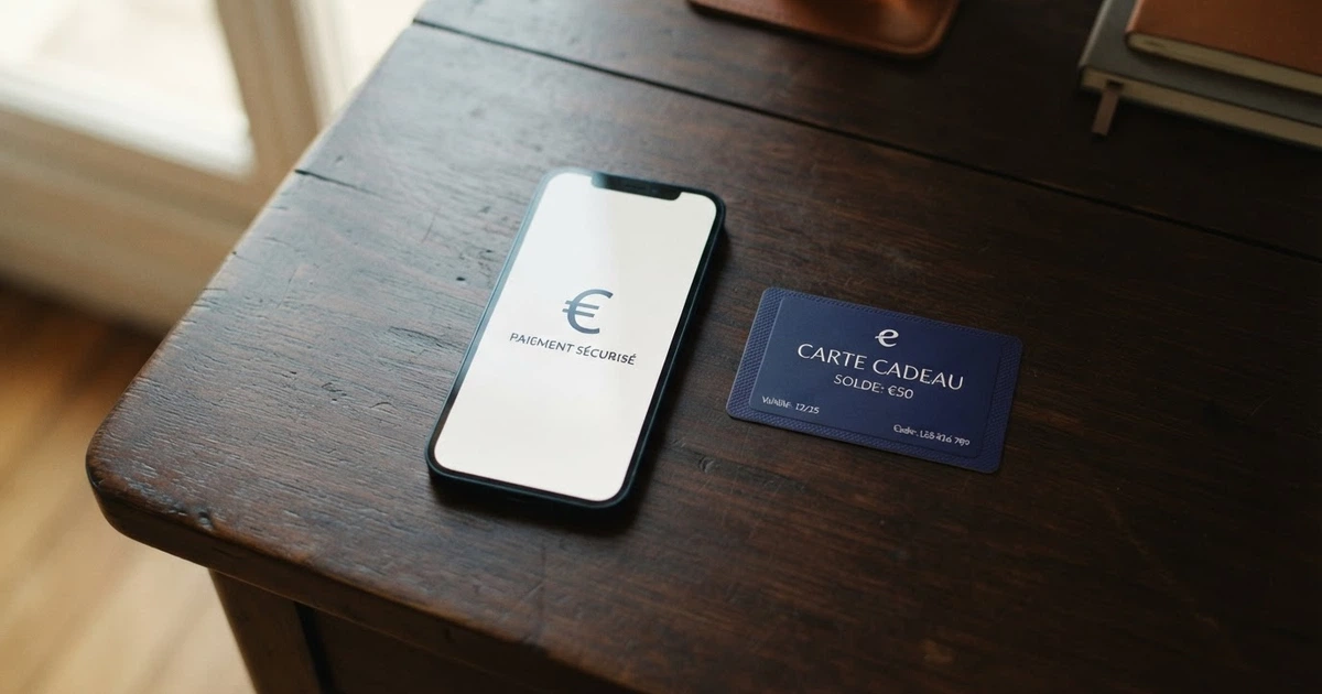 Un voucher CASHlib posé sur un écran de smartphone affichant la caisse d'un casino en ligne