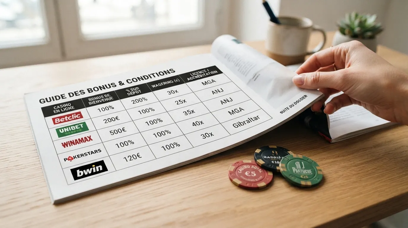 Tableau comparatif des opérateurs avec leurs offres, licences et conditions de mise