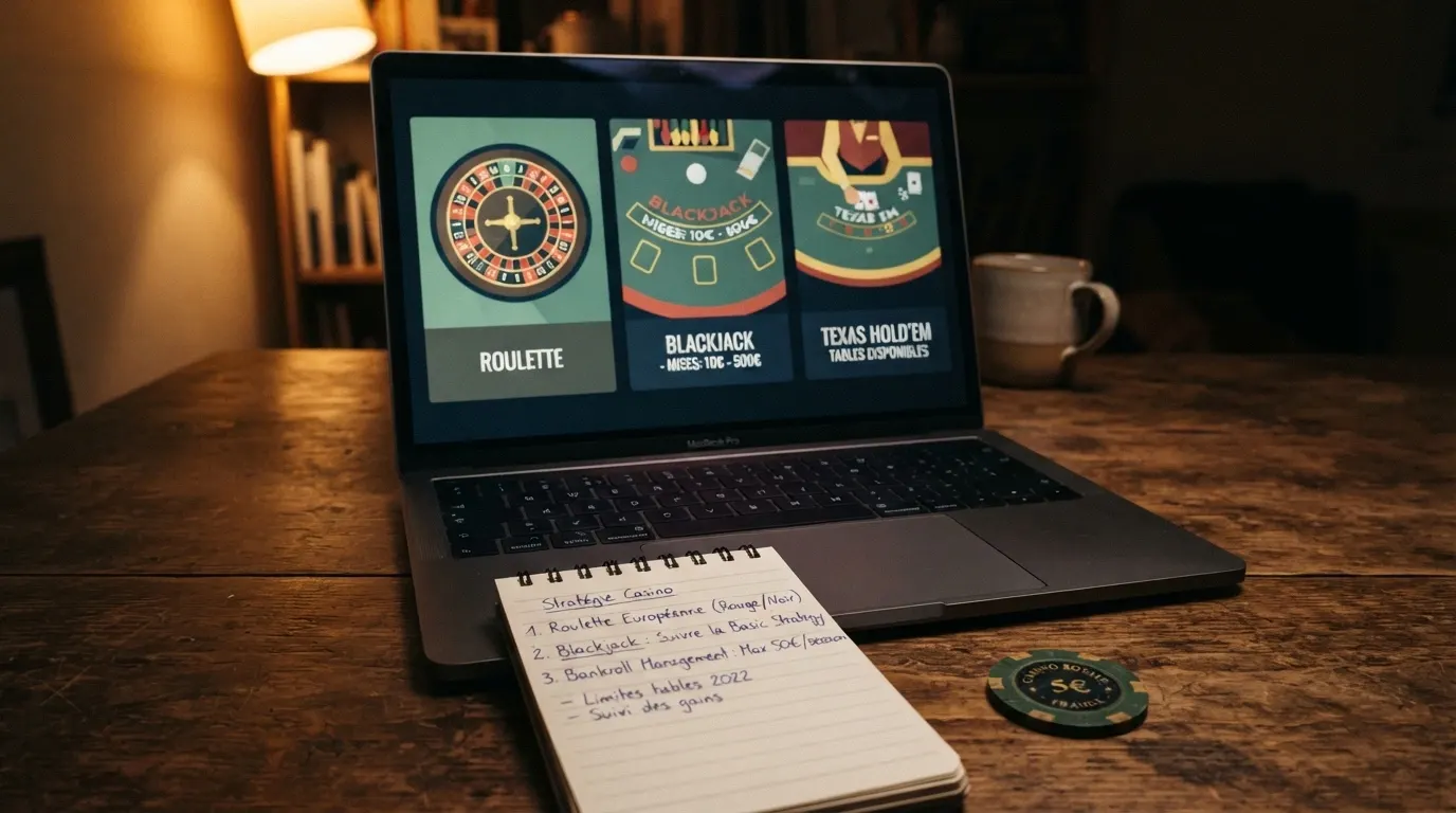 Un écran partagé montrant plusieurs interfaces de casinos en direct différentes, avec des bonus affichés en euros