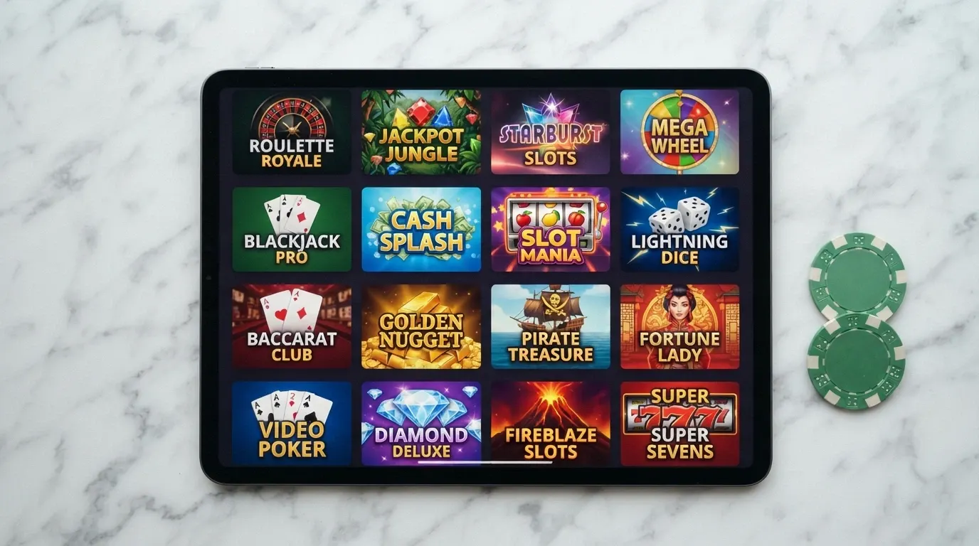Capture d'écran ou montage présentant côte à côte les logos ou interfaces de plusieurs casinos en ligne acceptant Neteller.