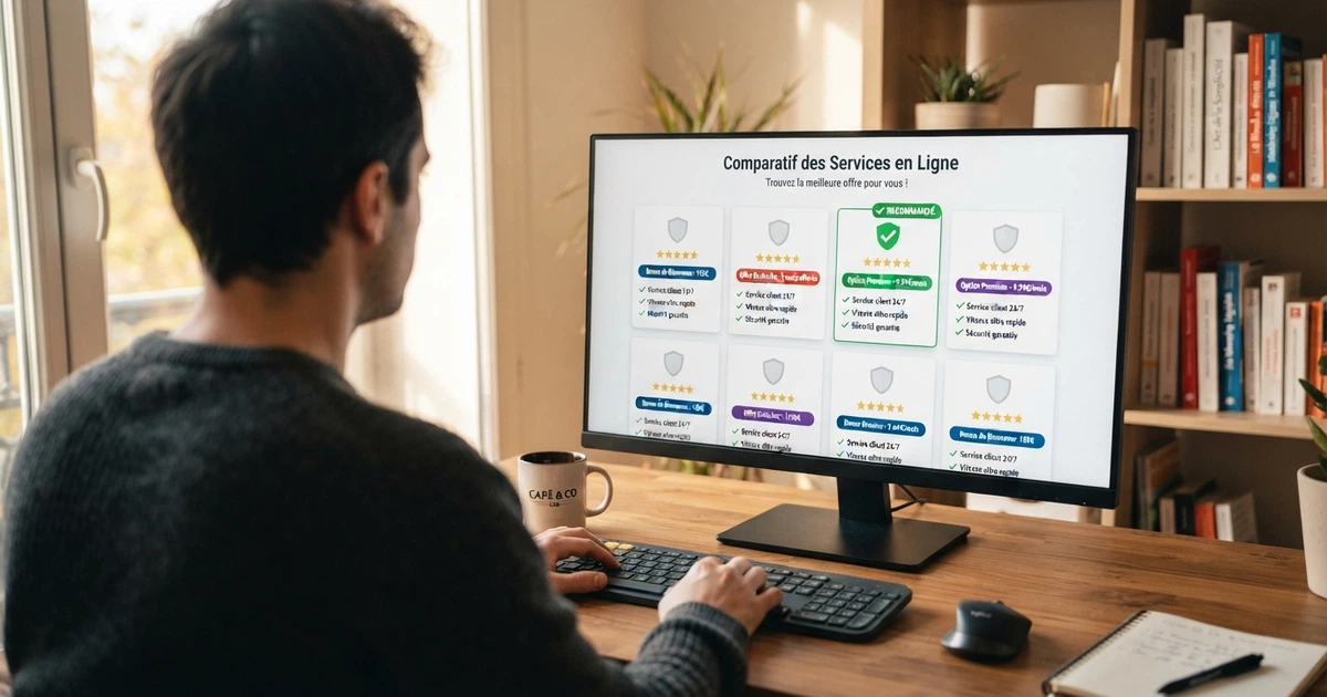 Un écran affichant une comparaison de sites de jeux en ligne avec des indicateurs de licence, de bonus et de notes de confiance