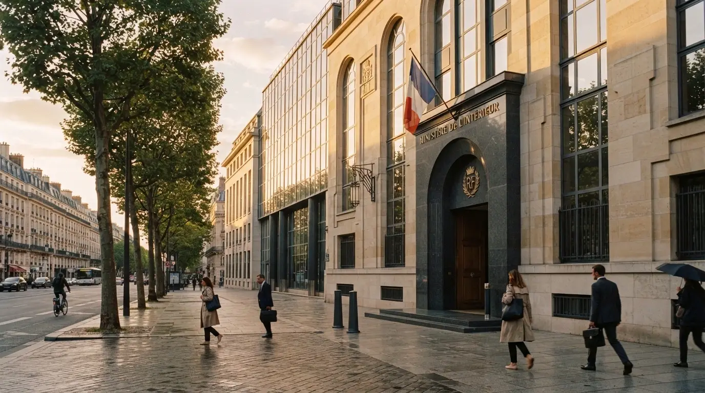 Façade de l'Autorité nationale des jeux à Paris avec son logo officiel