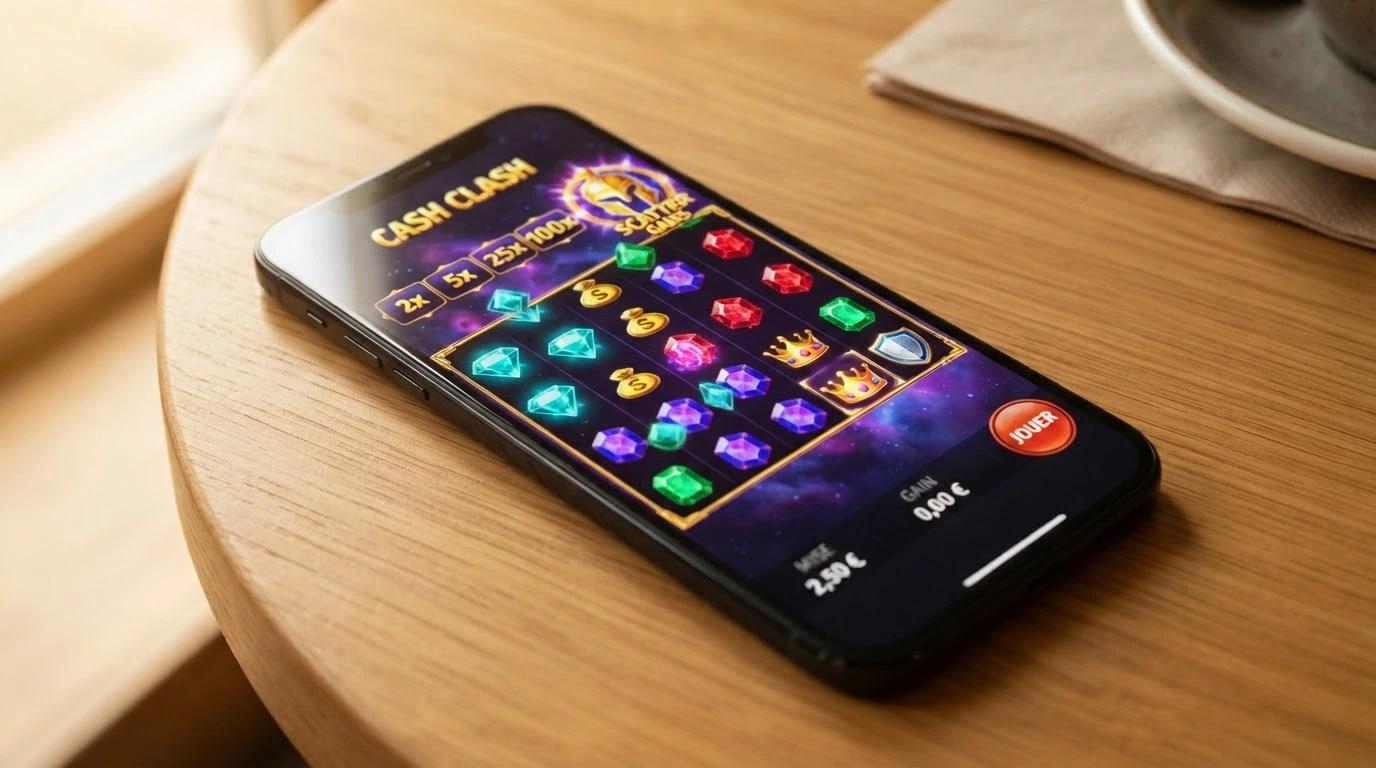 Capture d'écran d'une machine à sous Pragmatic Play avec l'interface de jeu, les rouleaux et le tableau des gains visible