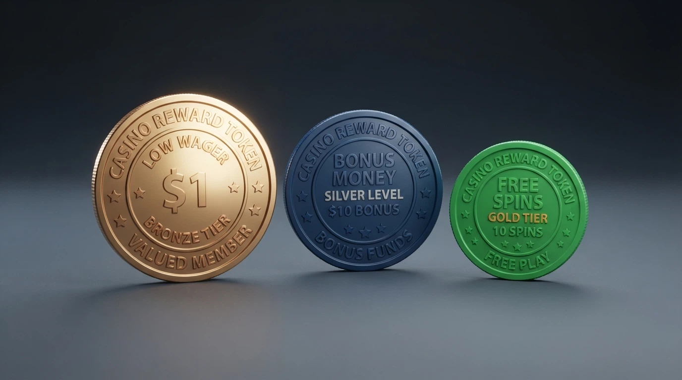 Les trois types de récompenses du bonus Crab — cash, bonus money, free spins — illustrés côte à côte