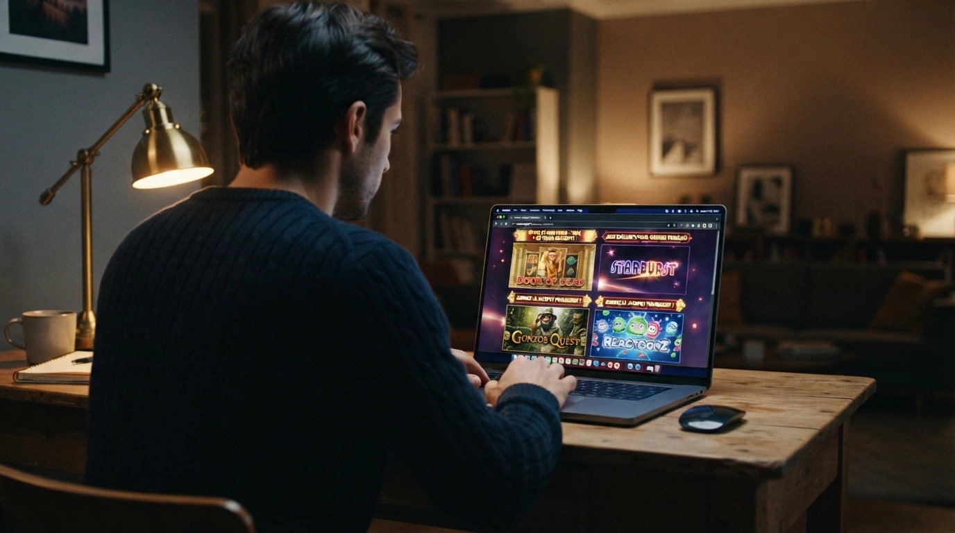 Écran partagé montrant les logos de plusieurs casinos en ligne accessibles aux joueurs français, avec leurs offres de bonus